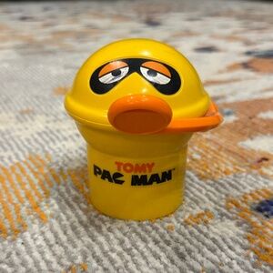 Vintage Tomy Japan Pac Man coin piggy Bank vtg toy Pad-man girls boys kids fun